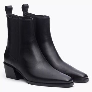 Rag and Bone Joni Leather Chelsea Boots 39 black